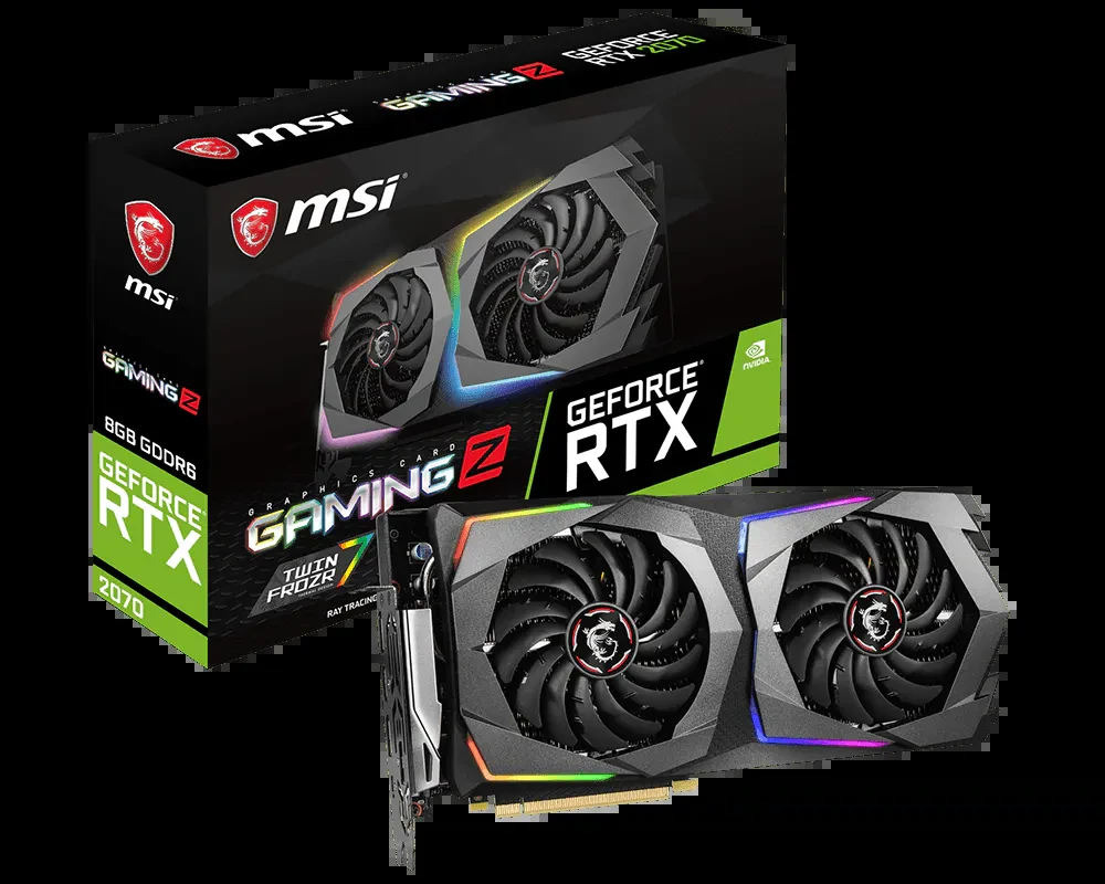 VGA MSI GeForce RTX 2070 Gaming Z 8GB - GDDR6 - NEW