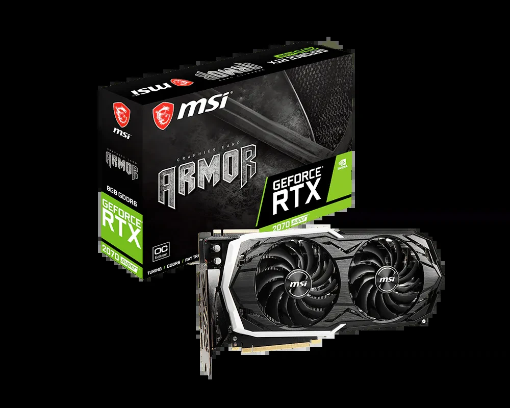 VGA MSI GeForce RTX 2070 SUPER Armor OC 8GB - GDDR6 - NEW