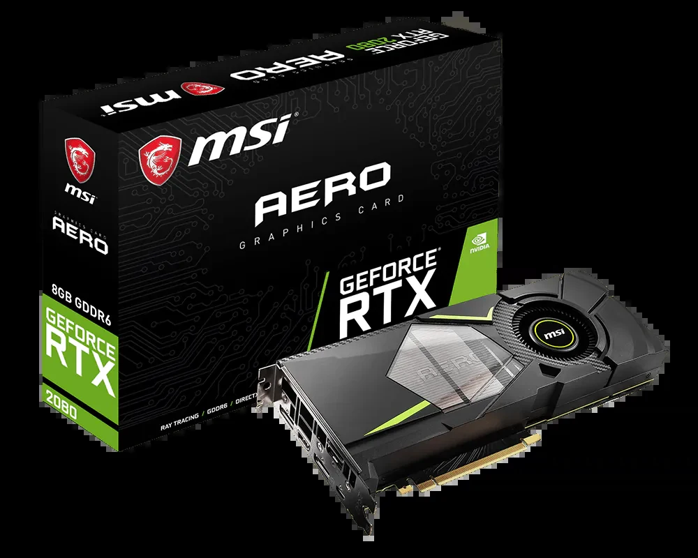 VGA MSI GeForce RTX 2080 Aero 8GB - GDDR6 - NEW