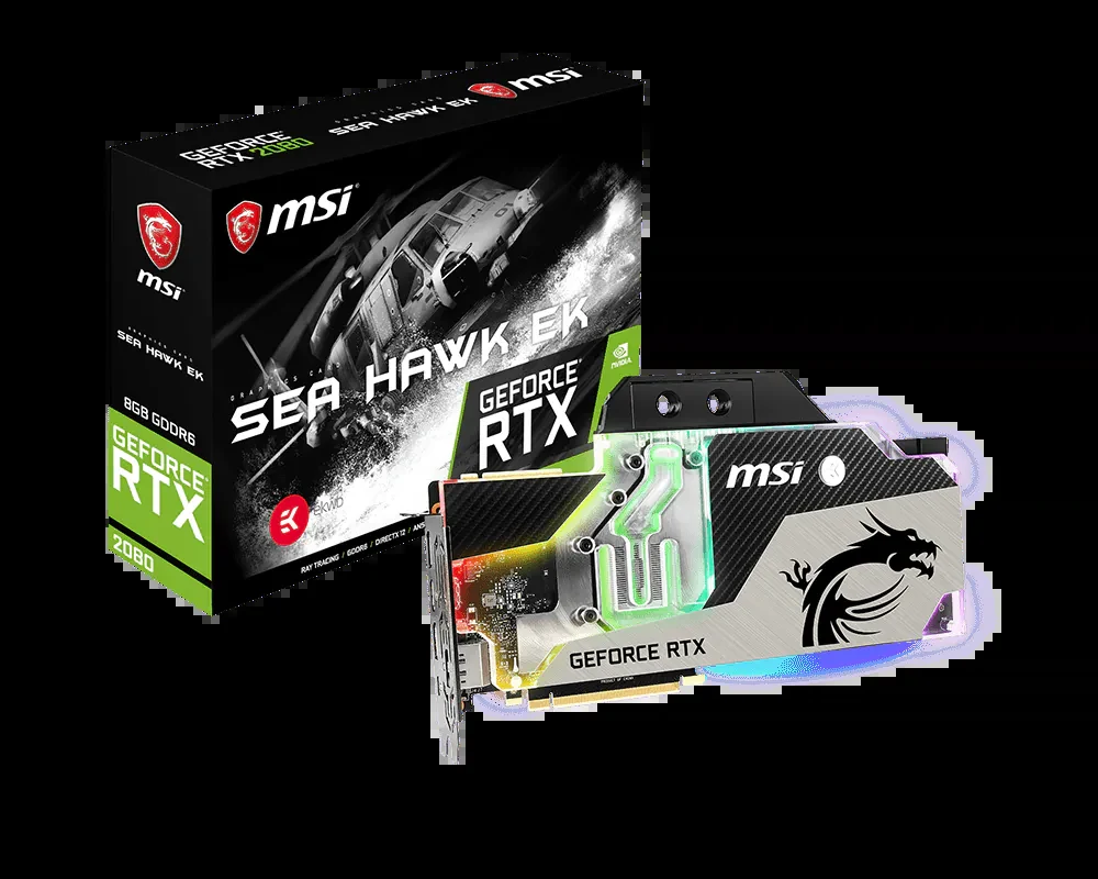 VGA MSI GeForce RTX 2080 Sea Hawk X 8GB - GDDR6 - NEW