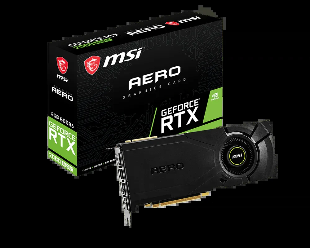 VGA MSI GeForce RTX 2080 SUPER Aero 8GB - GDDR6 - NEW