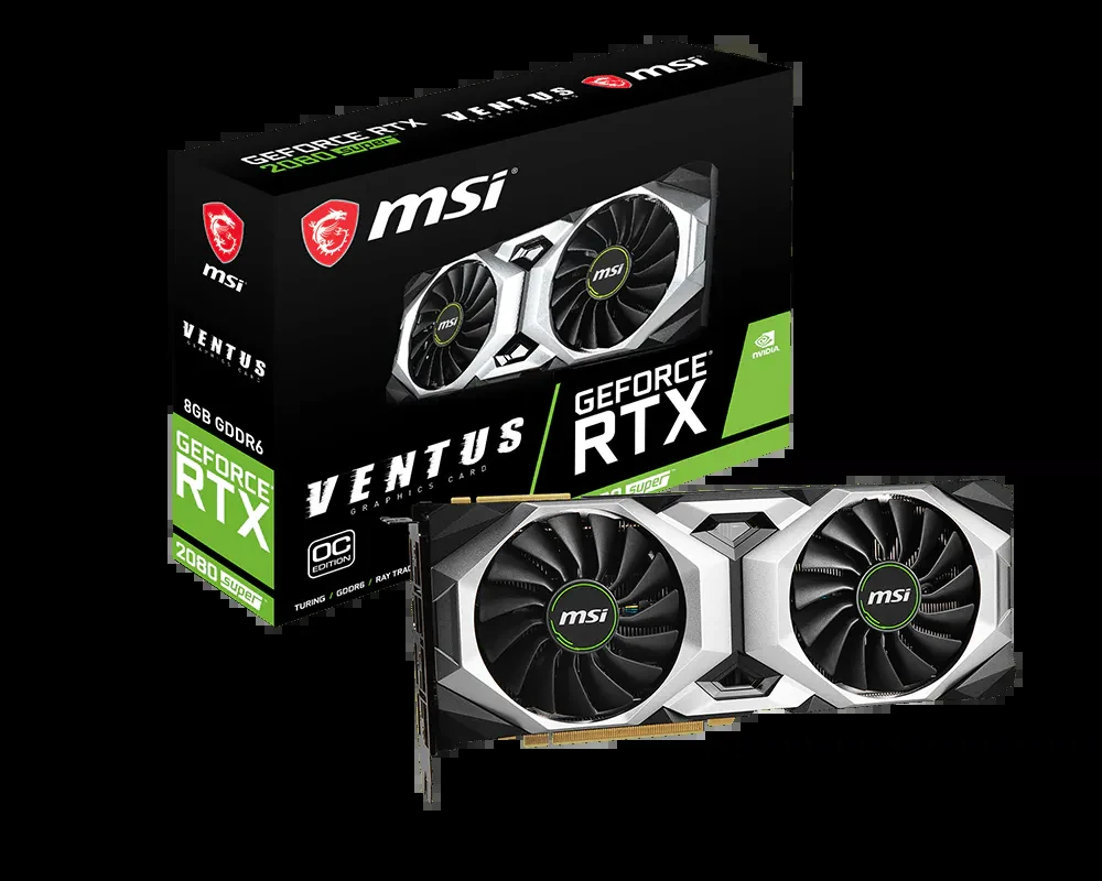 VGA MSI GeForce RTX 2080 SUPER Ventus OC 8GB - GDDR6 - NEW