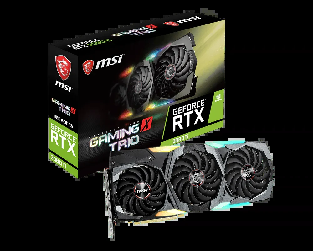 VGA MSI GeForce RTX 2080 Ti Gaming X Trio 11GB - GDDR6 - NEW