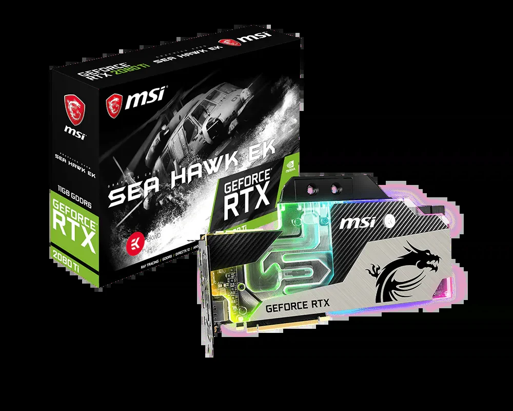 VGA MSI GeForce RTX 2080 Ti Sea Hawk X 11GB - GDDR6 - NEW