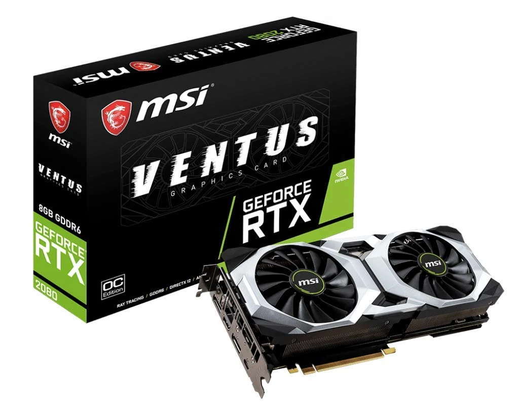 VGA MSI GeForce RTX 2080 Ventus OC 8GB - GDDR6 - NEW