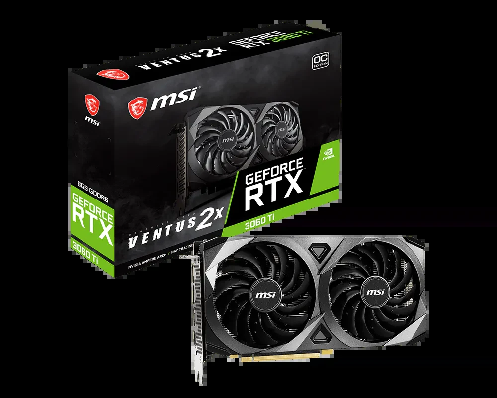 VGA MSI GeForce RTX 3060 Ti Ventus 2X OC 8GB - GDDR6 - NEW