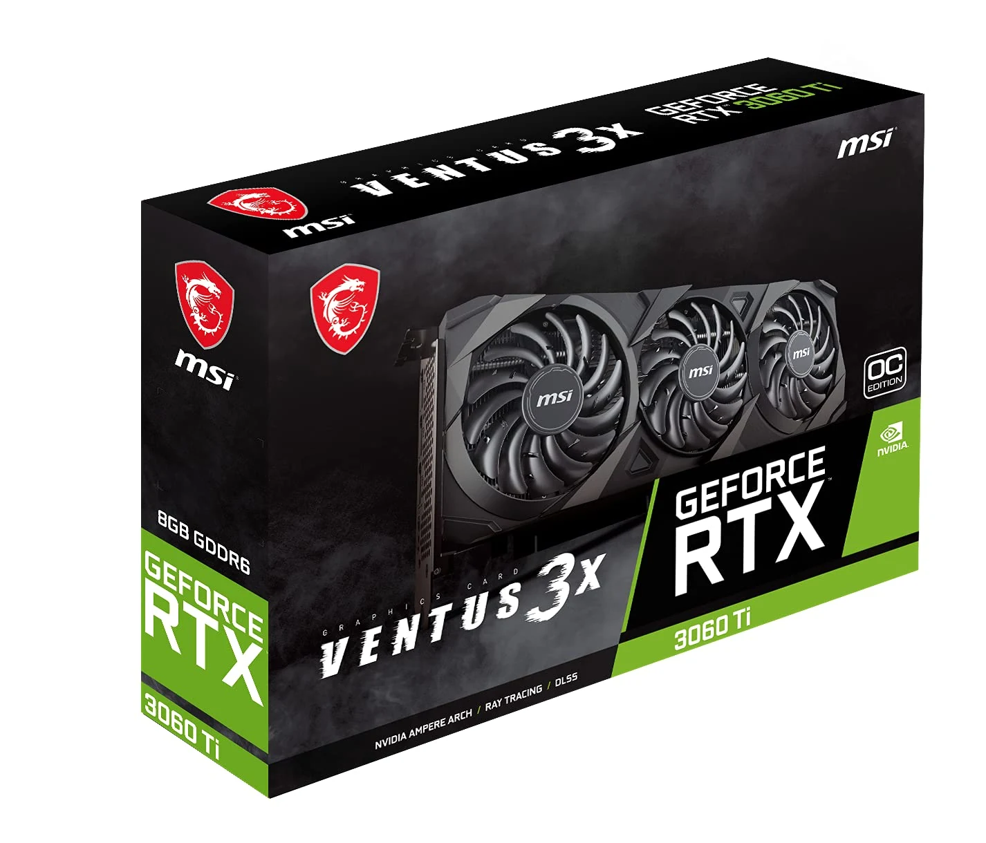VGA MSI GeForce RTX 3060 Ti Ventus 3X 8GB - GDDR6 - NEW