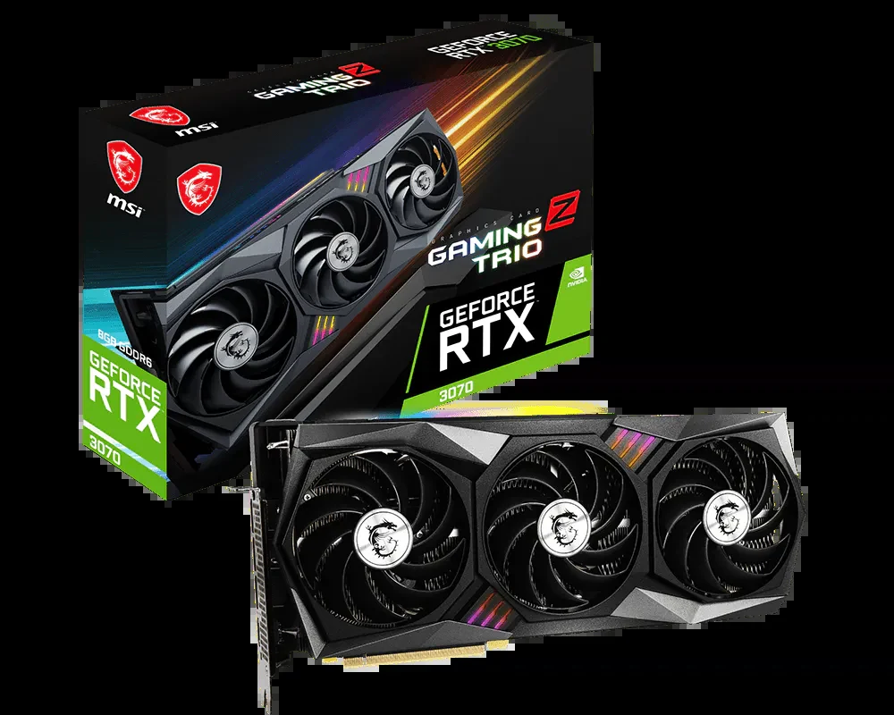 VGA MSI GeForce RTX 3070 Gaming Z Trio 8GB - GDDR6 - NEW