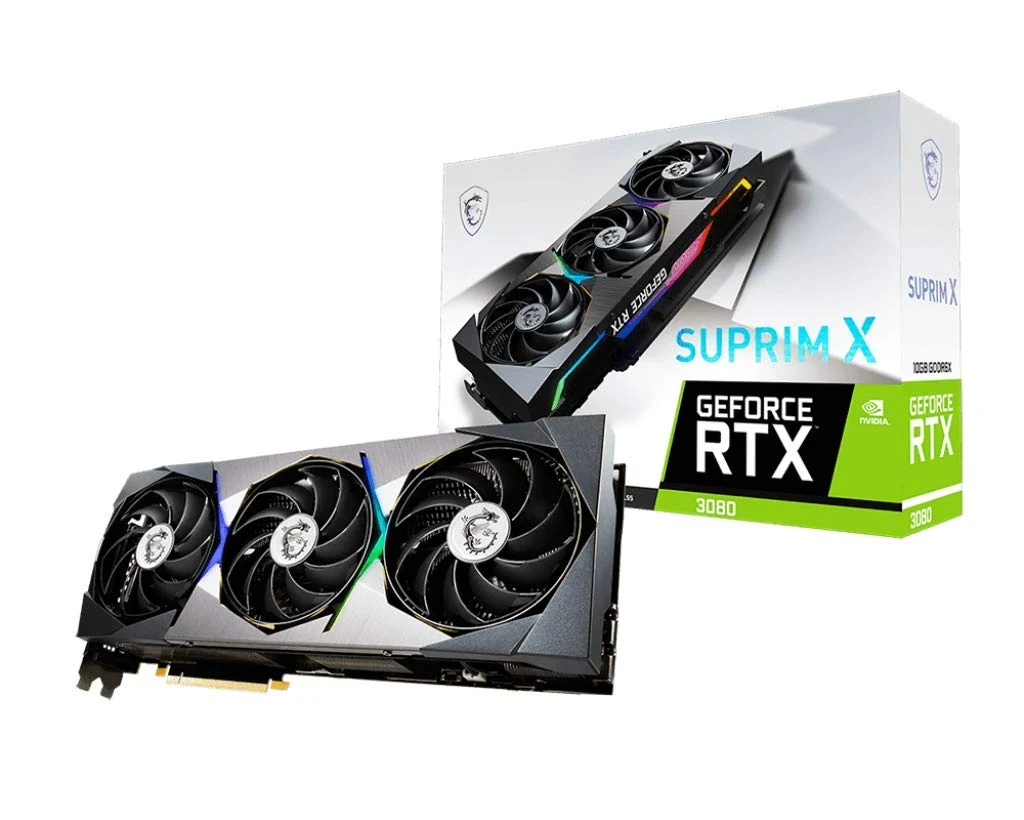 VGA MSI GeForce RTX 3080 SUPRIM 10GB - GDDR6X - NEW
