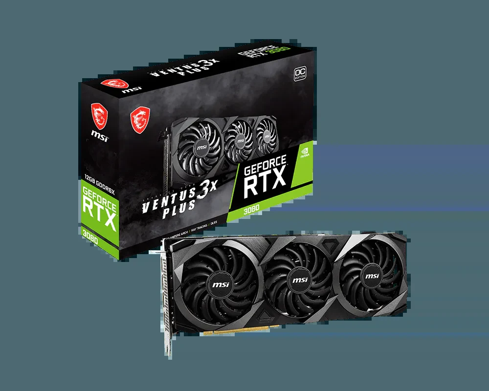 VGA MSI GeForce RTX 3080 Ventus 3X 12GB LHR - GDDR6X - NEW