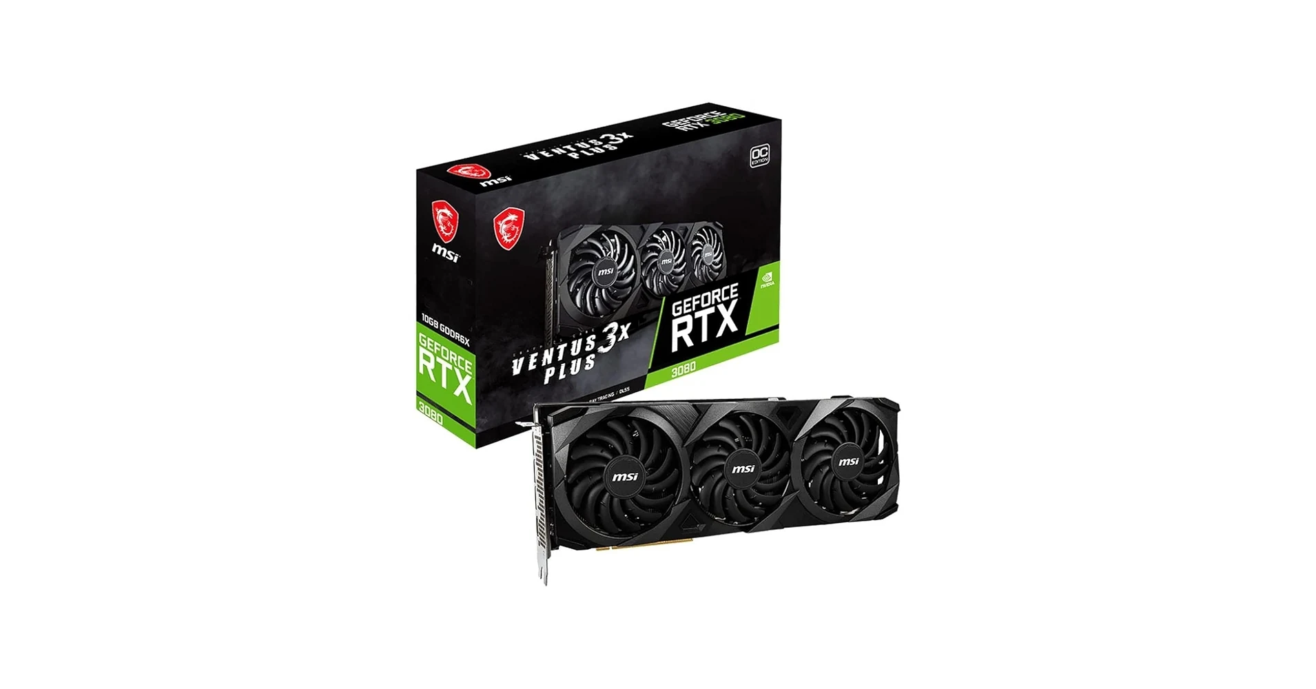 VGA MSI GeForce RTX 3080 Ventus 3X Plus 10GB LHR - GDDR6X - NEW