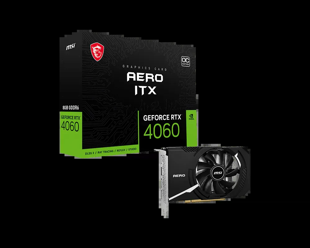 VGA MSI GeForce RTX 4060 Aero ITX 8GB - GDDR6 - NEW