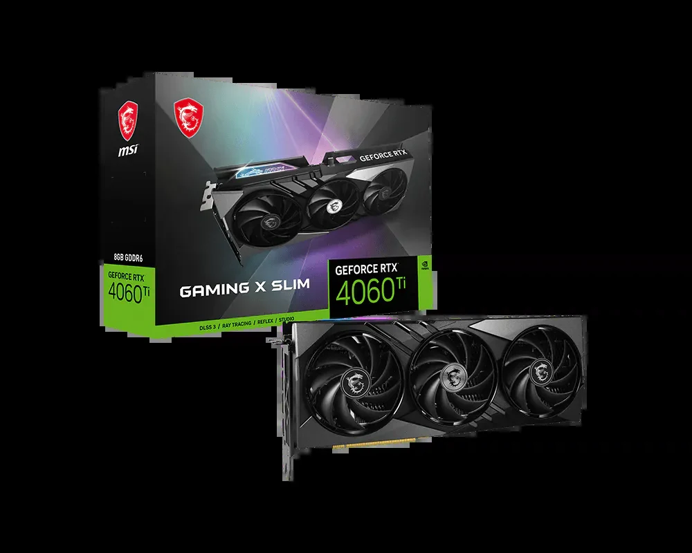 VGA MSI GeForce RTX 4060 Ti Gaming Slim 8GB - GDDR6 - NEW
