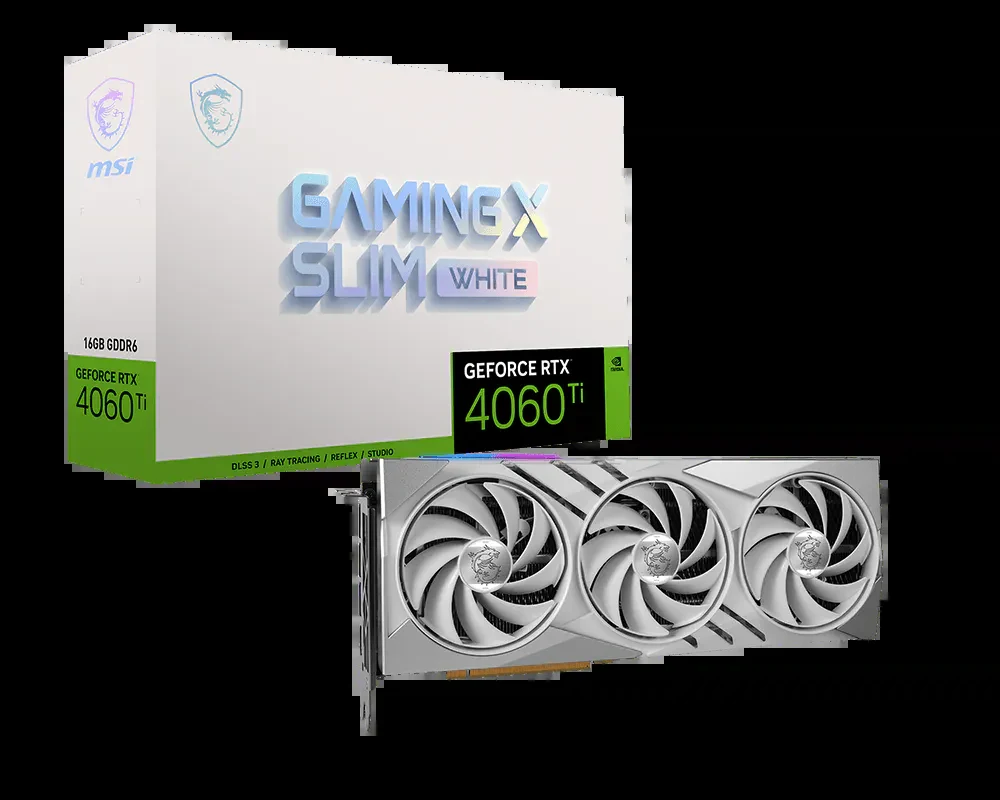 VGA MSI GeForce RTX 4060 Ti Gaming X Slim 8GB - GDDR6 - NEW