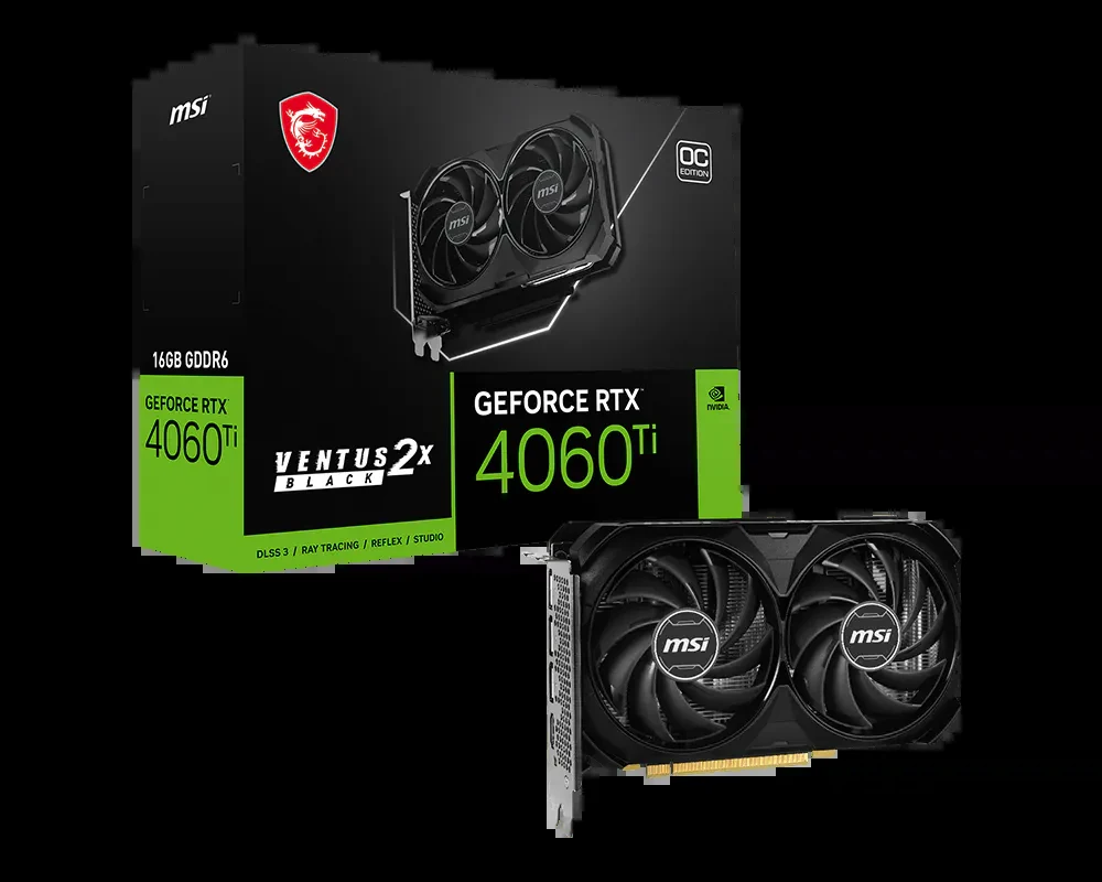 VGA MSI GeForce RTX 4060 Ti Ventus 3X 16GB - GDDR6 - NEW