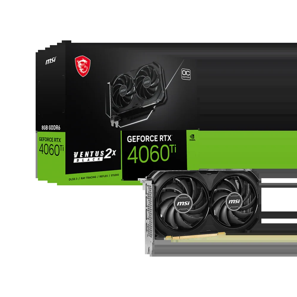 VGA MSI GeForce RTX 4060 Ti Ventus 3X 8GB - GDDR6 - NEW