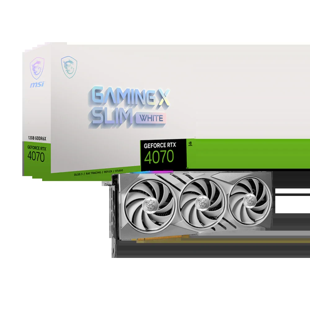 VGA MSI GeForce RTX 4070 Gaming Slim 12GB - GDDR6X - NEW