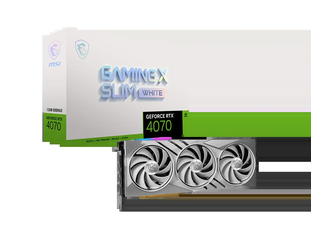 VGA MSI GeForce RTX 4070 Gaming X Slim 12GB - GDDR6X - NEW