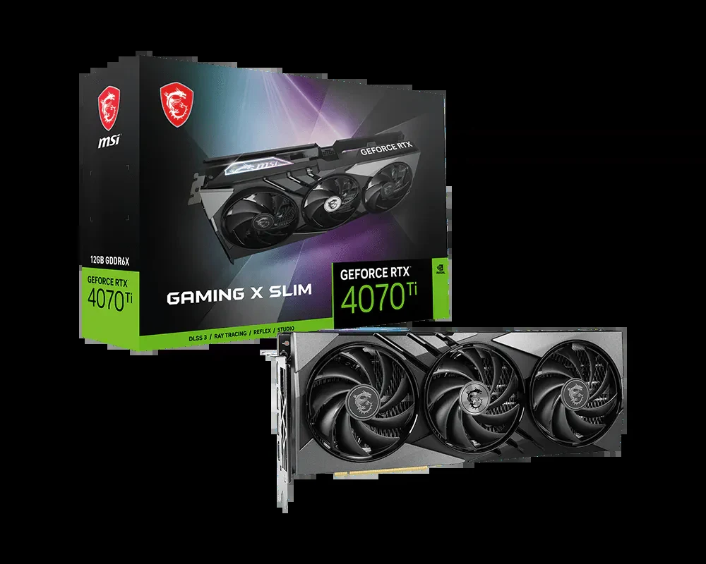 VGA MSI GeForce RTX 4070 Ti Gaming Slim 12GB - GDDR6X - NEW