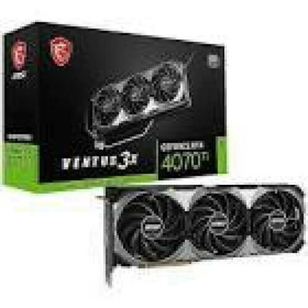 VGA MSI GeForce RTX 4070 Ti Ventus 3X E1 OC 12GB - GDDR6X - NEW