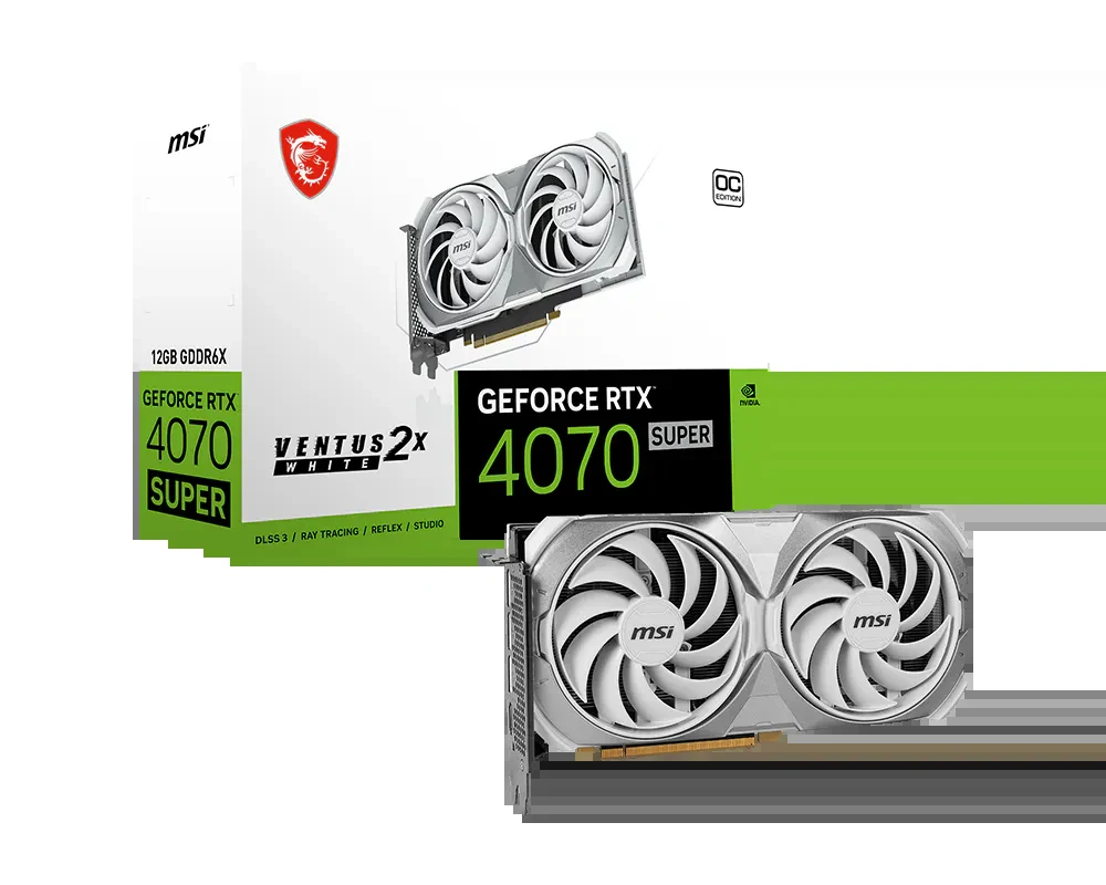VGA MSI GeForce RTX 4070 Ventus 2X E 12GB - GDDR6X - NEW