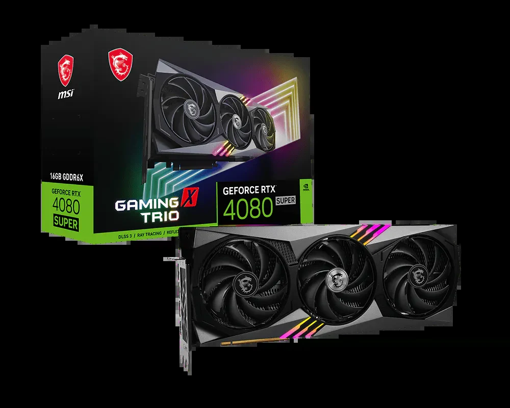 VGA MSI GeForce RTX 4080 SUPER Gaming Trio 16GB - GDDR6X - NEW