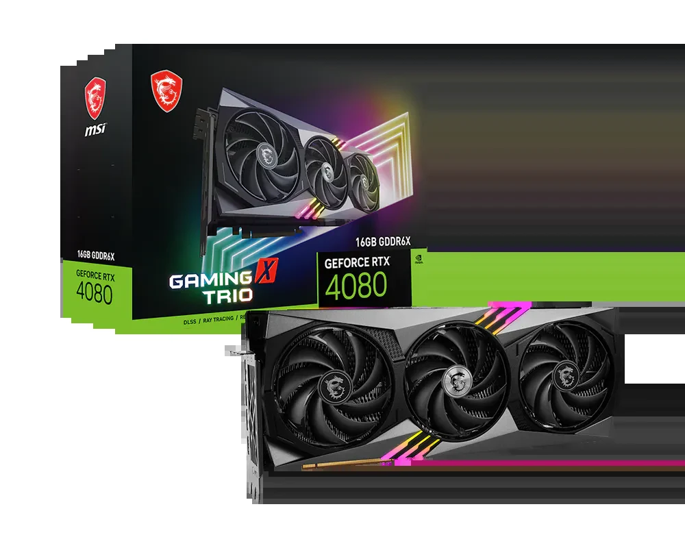 VGA MSI GeForce RTX 4080 SUPER Gaming X Trio 16GB - GDDR6X - NEW