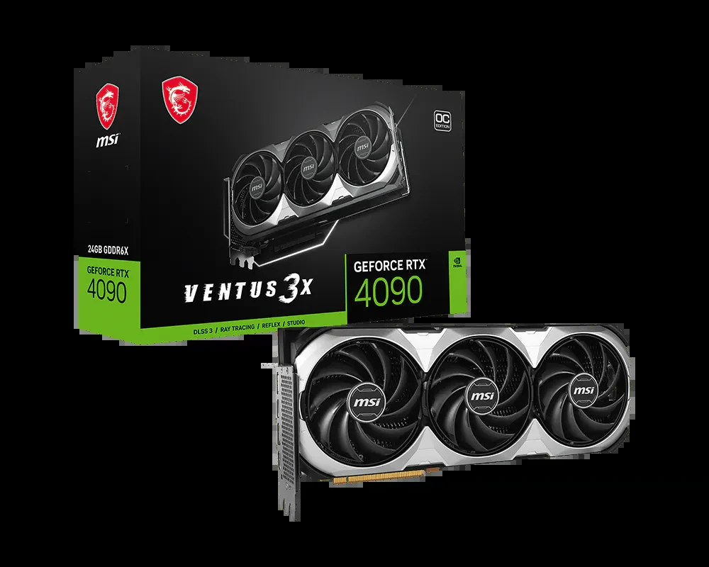 VGA MSI GeForce RTX 4090 Ventus 3X OC 24GB - GDDR6X - NEW
