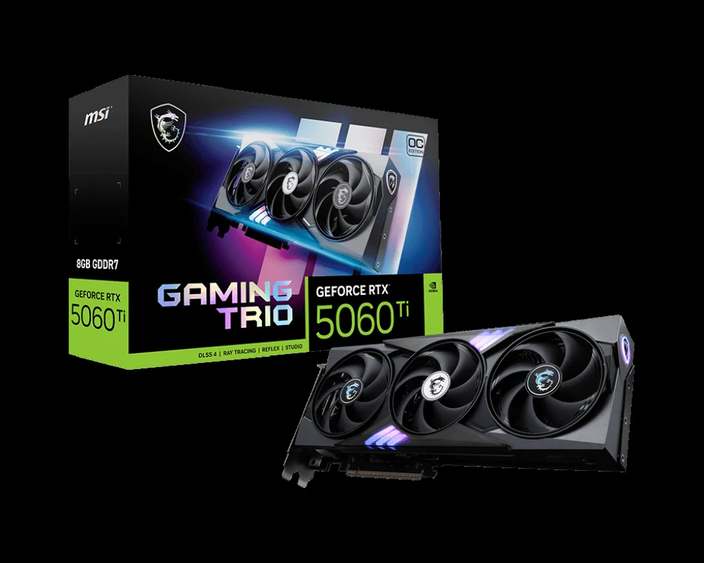 VGA MSI GeForce RTX 5060 Ti 8G Gaming Trio OC 8GB - GDDR7 - NEW