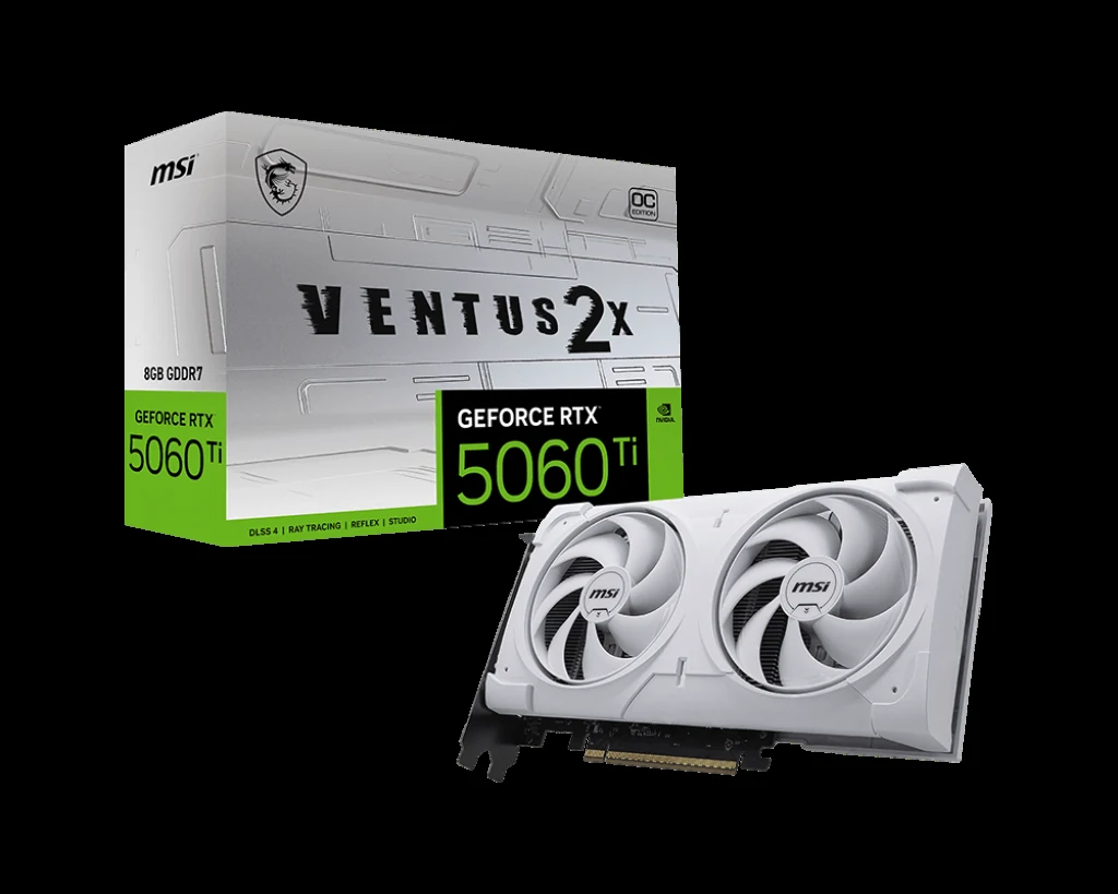 VGA MSI GeForce RTX 5060 Ti 8G Ventus 2X OC Plus 8GB - GDDR7 - NEW