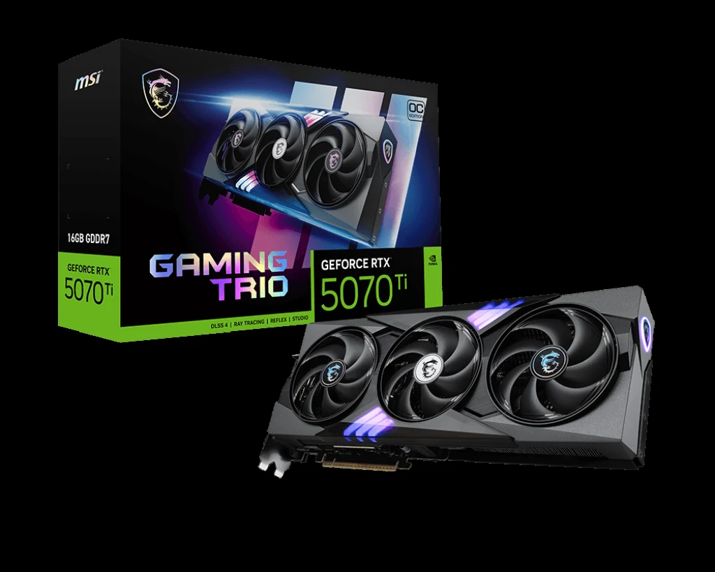 VGA MSI GeForce RTX 5070 Ti 16G GAMING TRIO PLUS - GDDR7 - NEW