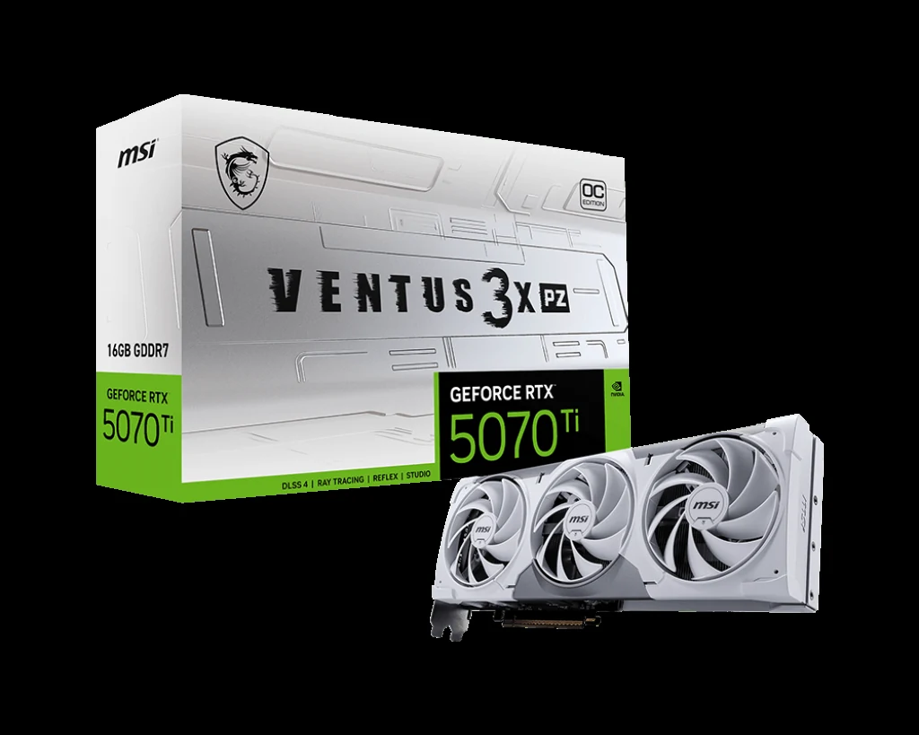 VGA MSI GeForce RTX 5070 Ti 16G VENTUS 3X - GDDR7 - NEW