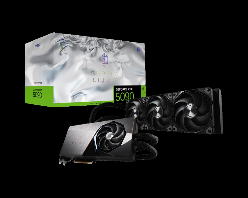 VGA MSI GeForce RTX 5090 32G SUPRIM LIQUID SOC - GDDR7 - NEW