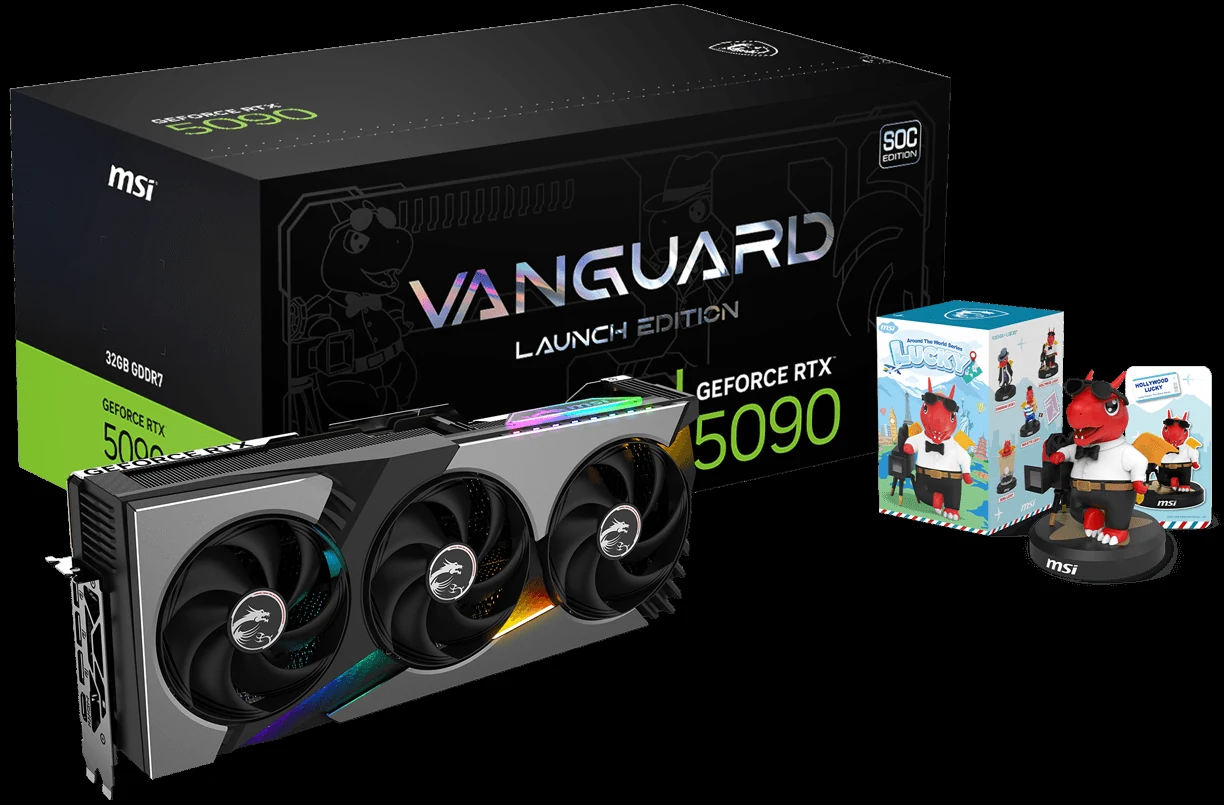 VGA MSI GeForce RTX 5090 32G VANGUARD OC - GDDR7 - NEW