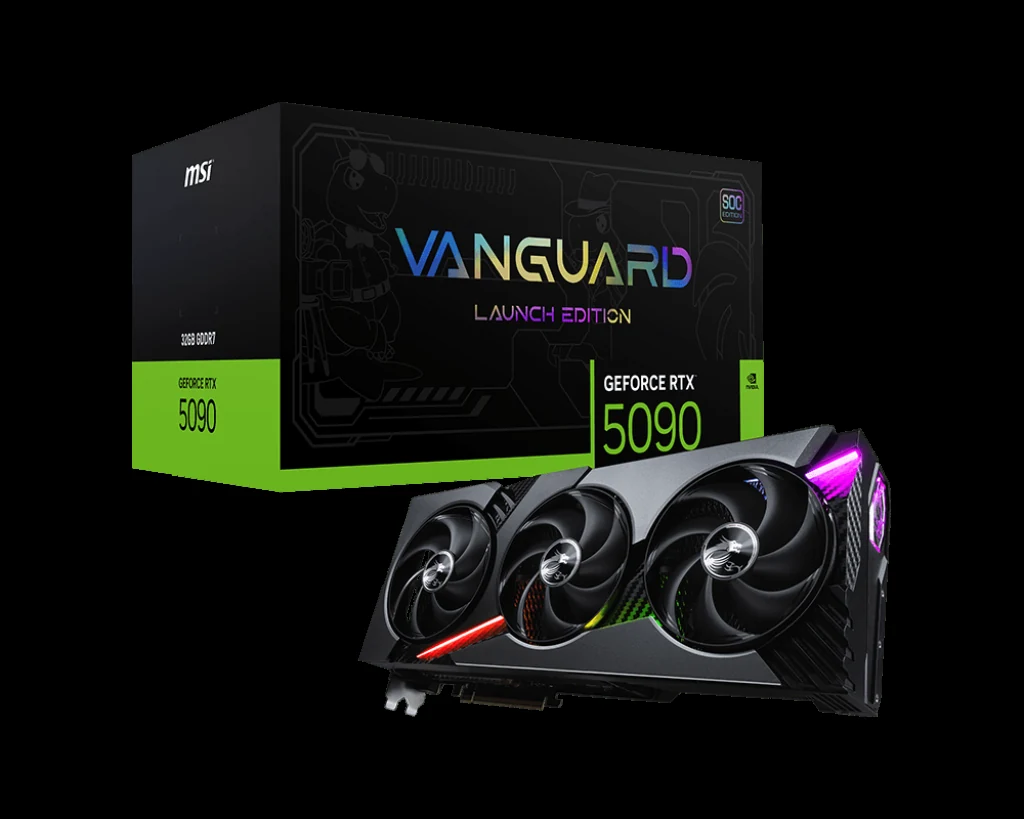 VGA MSI GeForce RTX 5090 32G VANGUARD SOC LAUNCH EDITION - GDDR7 - NEW