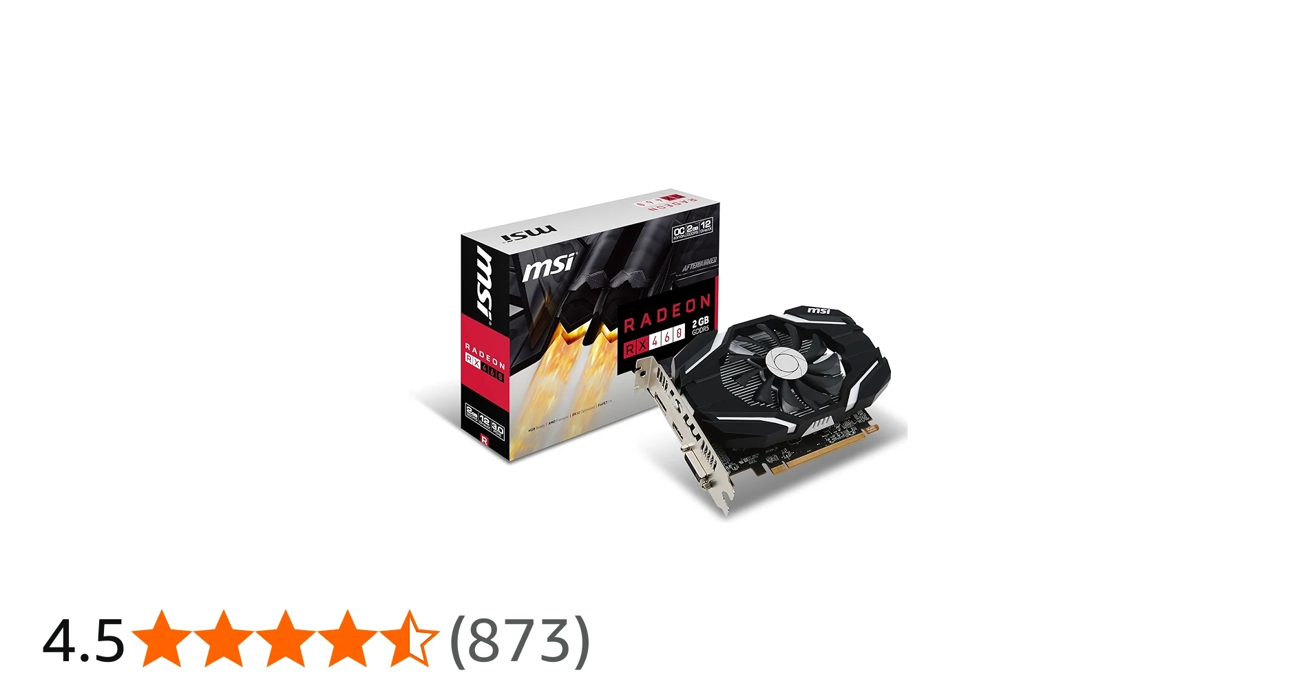 VGA MSI Radeon RX 460 2G OC - GDDR5 - NEW