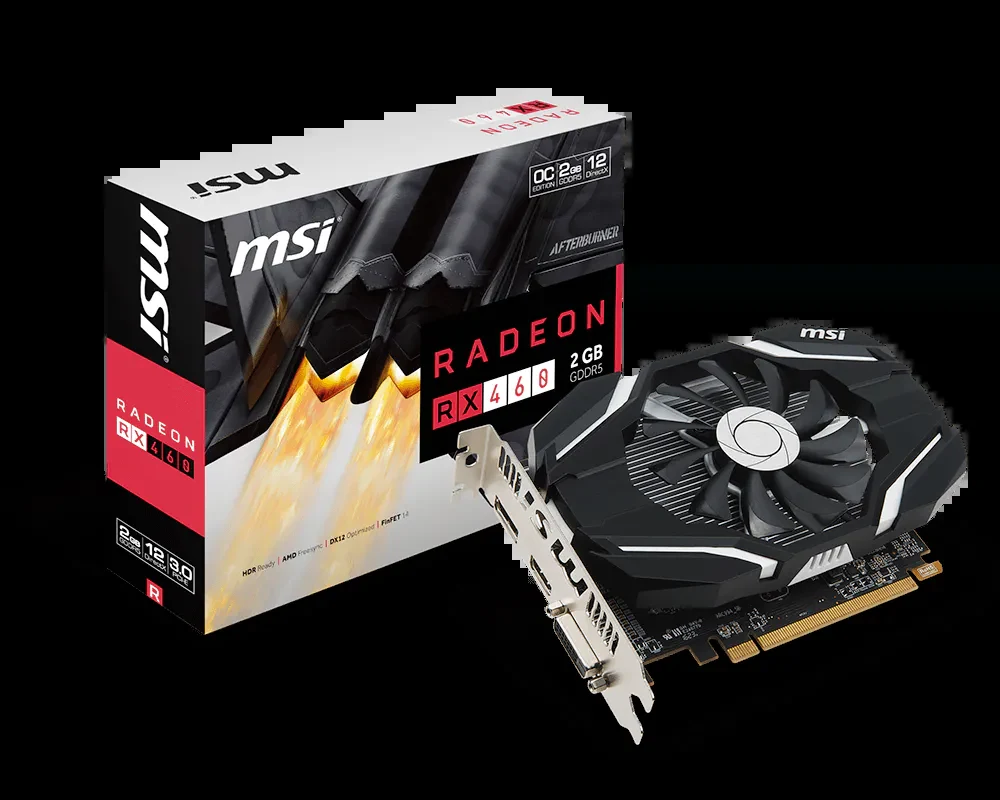 VGA MSI Radeon RX 460 AERO ITX 2G OC - GDDR5 - NEW