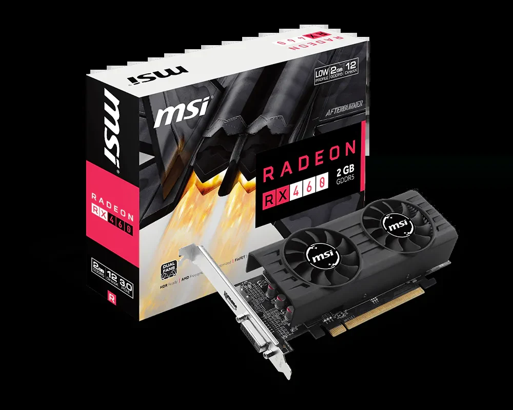 VGA MSI Radeon RX 460 AERO ITX 2G OC - GDDR5 - NEW