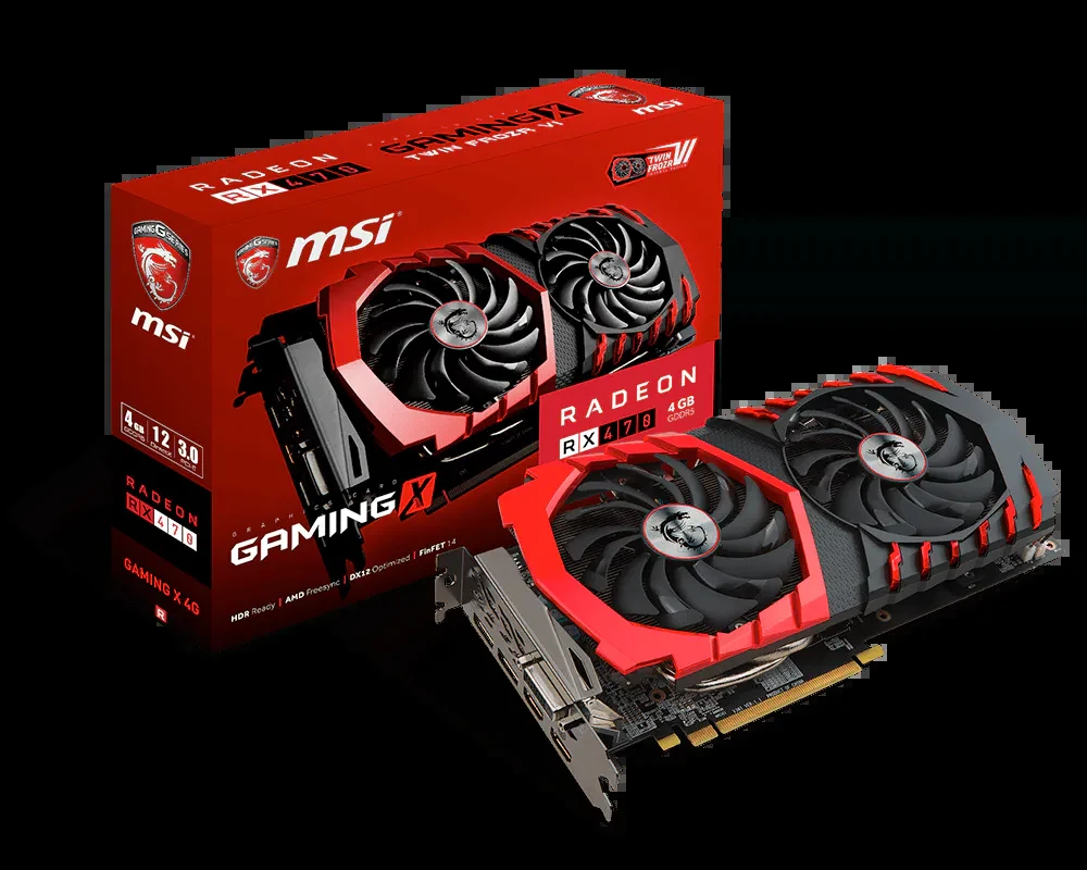 VGA MSI Radeon RX 470 Gaming X 4G - GDDR5 - NEW