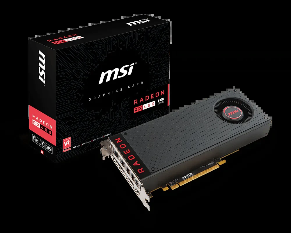 VGA MSI Radeon RX 480 ARMOR 8G OC - GDDR5 - NEW