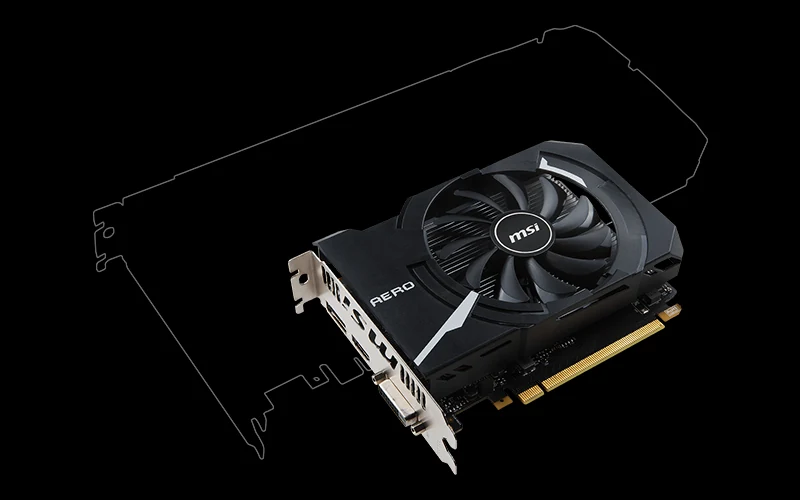VGA MSI Radeon RX 550 AERO ITX 4G OC - GDDR5 - NEW