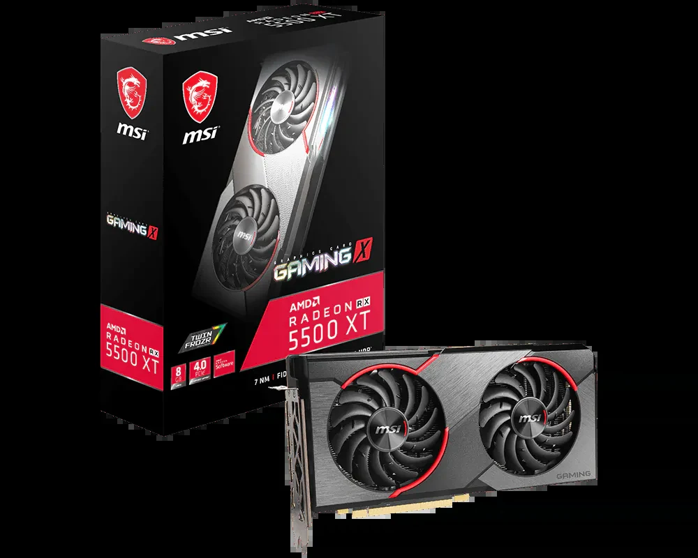 VGA MSI Radeon RX 5500 XT MECH 8G OC - GDDR6 - NEW