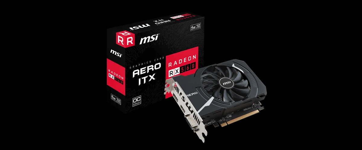 VGA MSI Radeon RX 560 AERO ITX 2G OC - GDDR5 - NEW