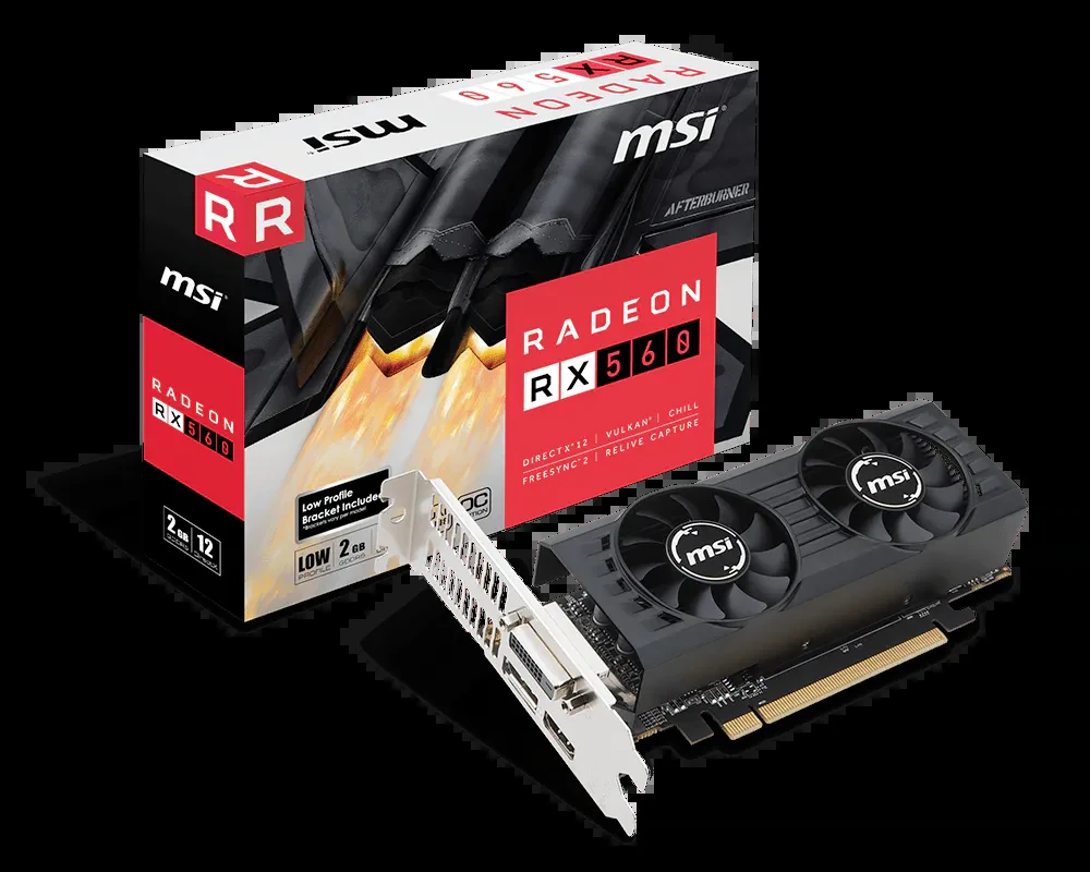 VGA MSI Radeon RX 560 ARMOR 2G OC - GDDR5 - NEW