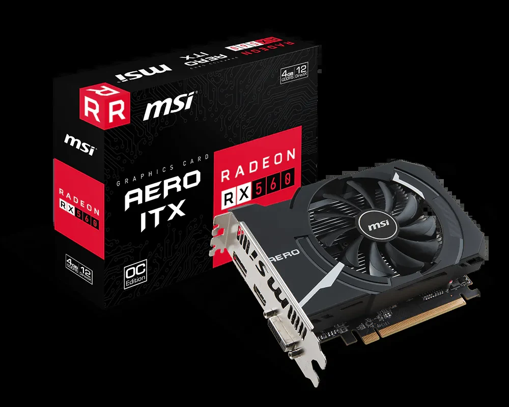 VGA MSI Radeon RX 560 ARMOR 4G OC - GDDR5 - NEW