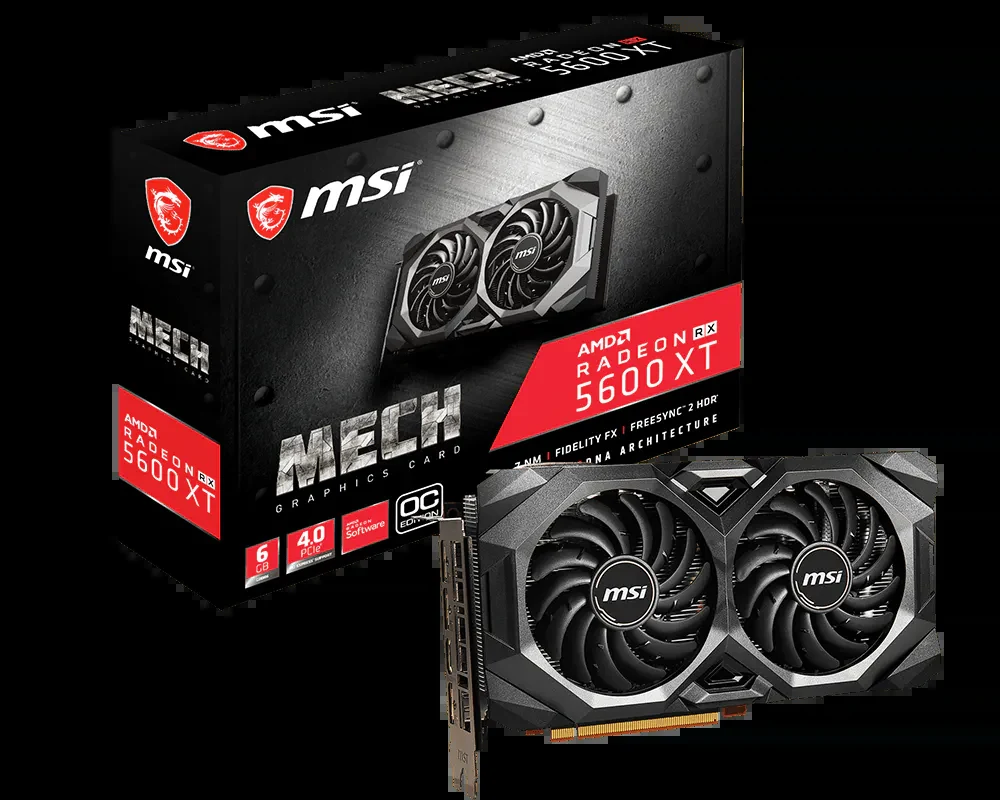 VGA MSI Radeon RX 5600 XT MECH OC 6G - GDDR6 - NEW