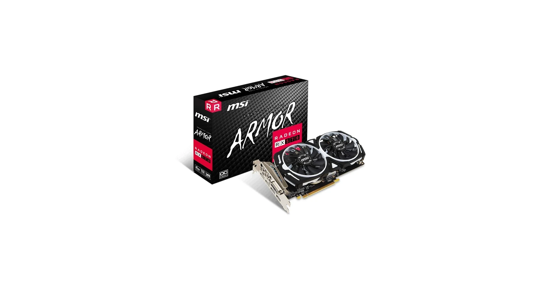 VGA MSI Radeon RX 570 ARMOR 4G OC - GDDR5 - NEW