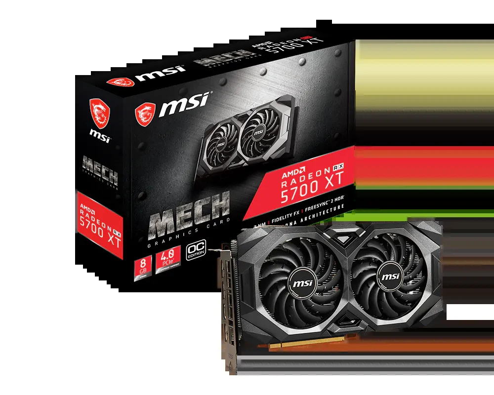 VGA MSI Radeon RX 5700 XT GAMING X 8G - GDDR6 - NEW