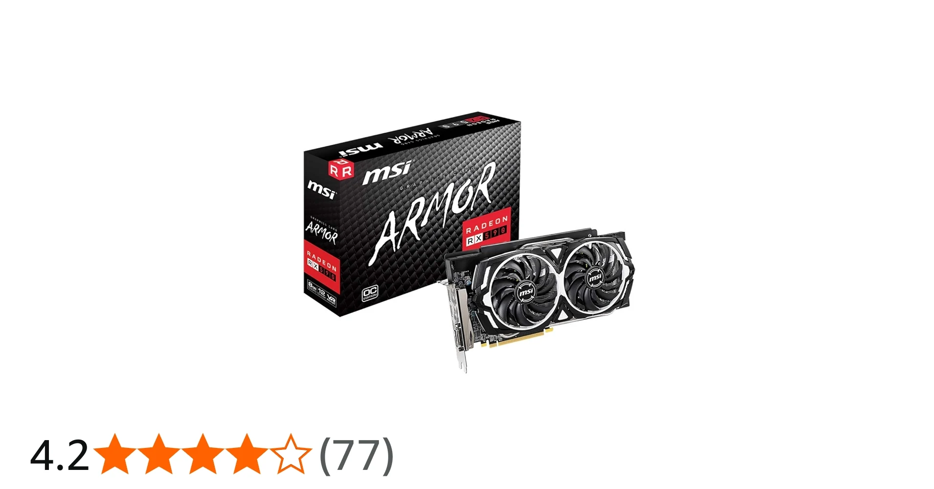 VGA MSI Radeon RX 590 Gaming 8G - GDDR5 - NEW