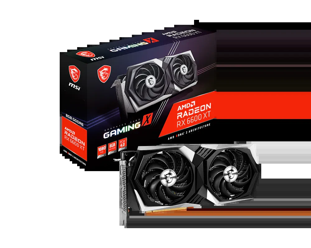 VGA MSI Radeon RX 6600 XT GAMING X 8G - GDDR6 - NEW